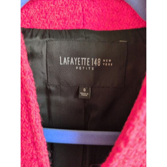 LAFAYETTE 148 NEW YORK CERIS PATRICIA ABBEY TWEED JACKET  size 0 - Picture 3 of 5